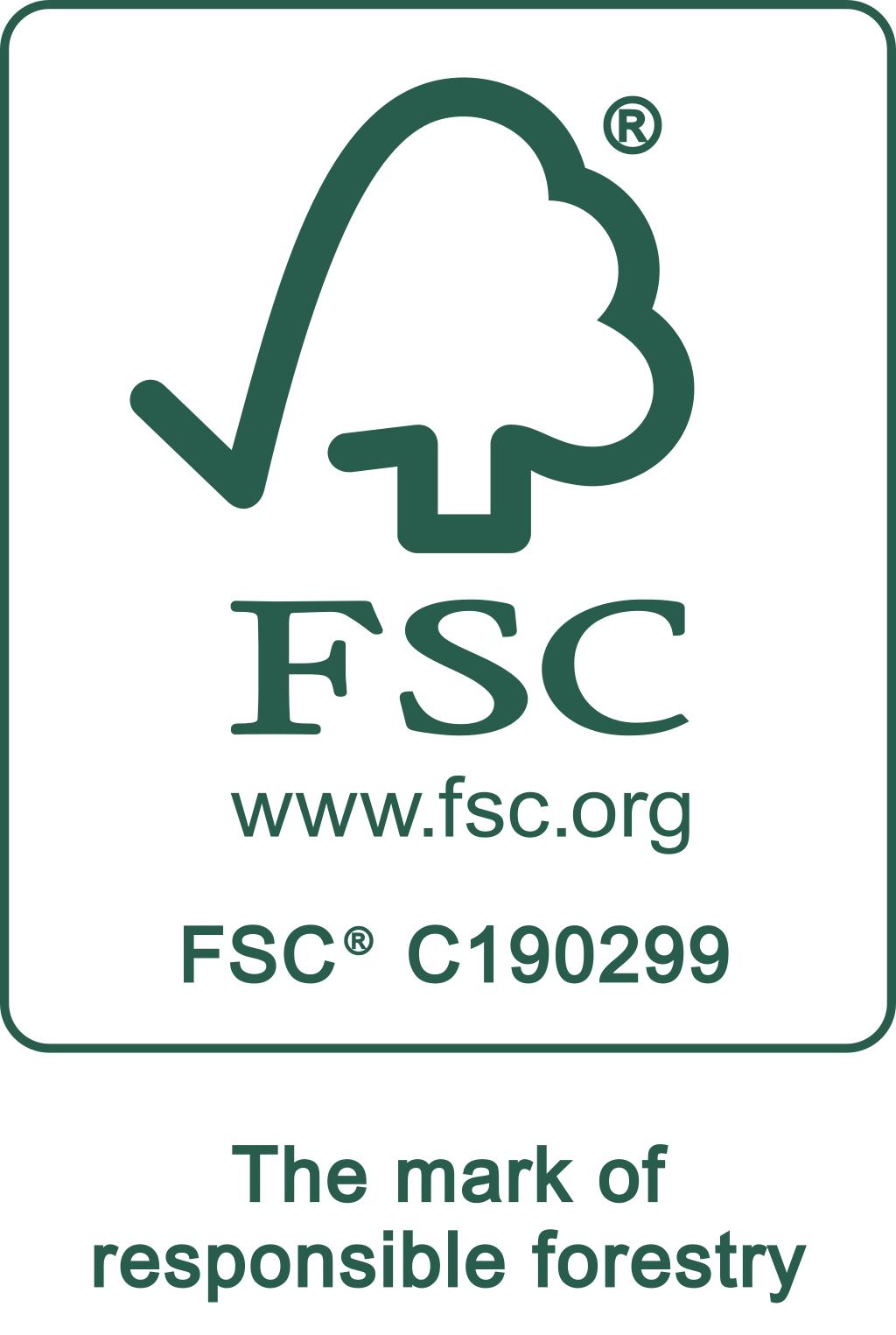 fsc bianco sfondo verde